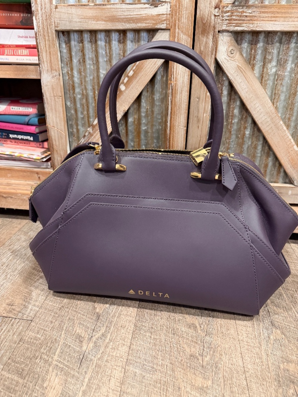 Zac Posen x Delta Air Lines Passport Plum Satchel Handbag